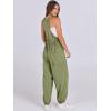 imageANRABESS Women Overalls Jumpsuits Loose Casual Dressy Sleeveless Baggy Harem Pants Romper Jumpers 2025 Trendy Summer OutfitsArmy Green