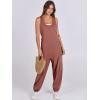 imageANRABESS Women Overalls Jumpsuits Loose Casual Dressy Sleeveless Baggy Harem Pants Romper Jumpers 2025 Trendy Summer OutfitsCaramel
