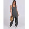 imageANRABESS Women Overalls Jumpsuits Loose Casual Dressy Sleeveless Baggy Harem Pants Romper Jumpers 2025 Trendy Summer OutfitsDeep Grey