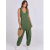 imageANRABESS Women Overalls Jumpsuits Loose Casual Dressy Sleeveless Baggy Harem Pants Romper Jumpers 2025 Trendy Summer OutfitsOlive