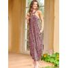 imageANRABESS Women Summer Halter Neck Sundress Sleeveless Split Side Casual Beach Travel Vacation Maxi Long Dress with PocketsLeopard