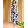 imageANRABESS Women Summer Halter Neck Sundress Sleeveless Split Side Casual Beach Travel Vacation Maxi Long Dress with PocketsPrint B