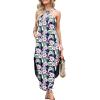 imageANRABESS Women Summer Halter Neck Sundress Sleeveless Split Side Casual Beach Travel Vacation Maxi Long Dress with PocketsPrint B