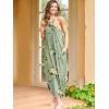 imageANRABESS Women Summer Halter Neck Sundress Sleeveless Split Side Casual Beach Travel Vacation Maxi Long Dress with PocketsPrint Olive