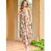 imageANRABESS Women Summer Halter Neck Sundress Sleeveless Split Side Casual Beach Travel Vacation Maxi Long Dress with PocketsPrint Orange