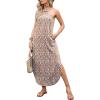 imageANRABESS Women Summer Halter Neck Sundress Sleeveless Split Side Casual Beach Travel Vacation Maxi Long Dress with PocketsPrint Pink 01