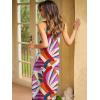 imageANRABESS Women Summer Halter Neck Sundress Sleeveless Split Side Casual Beach Travel Vacation Maxi Long Dress with PocketsPrint Rainbow