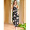 imageANRABESS Women Summer Halter Neck Sundress Sleeveless Split Side Casual Beach Travel Vacation Maxi Long Dress with PocketsPrint Rose