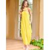 imageANRABESS Women Summer Halter Neck Sundress Sleeveless Split Side Casual Beach Travel Vacation Maxi Long Dress with PocketsYellow