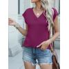 imageANRABESS Women Tops Cap Sleeve Textured Dressy Casual V Neck Shirts 2025 Summer Business Work Blouses OutfitsPurple