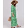 imageANRABESS Womens Boho Maxi Dresses 2025 Summer V Neck Puff Sleeve Floral Flowy Swing Casual Long DressLight Green