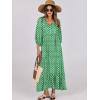 imageANRABESS Womens Boho Maxi Dresses 2025 Summer V Neck Puff Sleeve Floral Flowy Swing Casual Long DressLight Green