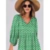 imageANRABESS Womens Boho Maxi Dresses 2025 Summer V Neck Puff Sleeve Floral Flowy Swing Casual Long DressLight Green