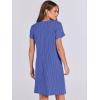 imageANRABESS Womens Casual Summer Ribbed Knit Tunic Tshirt Mini Dresses 2025 Trendy Crewneck Short Sleeve Beach Loose Shift DressBlue