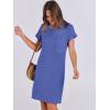 imageANRABESS Womens Casual Summer Ribbed Knit Tunic Tshirt Mini Dresses 2025 Trendy Crewneck Short Sleeve Beach Loose Shift DressBlue