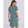 imageANRABESS Womens Casual Summer Ribbed Knit Tunic Tshirt Mini Dresses 2025 Trendy Crewneck Short Sleeve Beach Loose Shift DressLight Green
