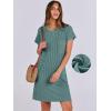 imageANRABESS Womens Casual Summer Ribbed Knit Tunic Tshirt Mini Dresses 2025 Trendy Crewneck Short Sleeve Beach Loose Shift DressLight Green