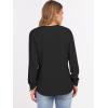 imageANRABESS Womens Long Sleeve Waffle Knit Shirts Dressy Casual Loose Button Up V Neck Henley Tops 2025 Fall Basic Tee BlouseBlack