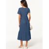 imageANRABESS Womens Summer Casual Short Sleeve T Shirts Maxi Dress Flowy V Neck Tiered Beach Vacation Sundress 2025 OutfitsBlue