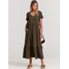 imageANRABESS Womens Summer Casual Short Sleeve T Shirts Maxi Dress Flowy V Neck Tiered Beach Vacation Sundress 2025 OutfitsBrown