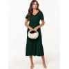 imageANRABESS Womens Summer Casual Short Sleeve T Shirts Maxi Dress Flowy V Neck Tiered Beach Vacation Sundress 2025 OutfitsDeep Green