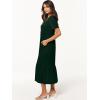 imageANRABESS Womens Summer Casual Short Sleeve T Shirts Maxi Dress Flowy V Neck Tiered Beach Vacation Sundress 2025 OutfitsDeep Green