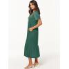 imageANRABESS Womens Summer Casual Short Sleeve T Shirts Maxi Dress Flowy V Neck Tiered Beach Vacation Sundress 2025 OutfitsGreen
