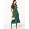 imageANRABESS Womens Summer Casual Short Sleeve T Shirts Maxi Dress Flowy V Neck Tiered Beach Vacation Sundress 2025 OutfitsGreen