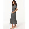 imageANRABESS Womens Summer Casual Short Sleeve T Shirts Maxi Dress Flowy V Neck Tiered Beach Vacation Sundress 2025 OutfitsGrey