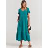 imageANRABESS Womens Summer Casual Short Sleeve T Shirts Maxi Dress Flowy V Neck Tiered Beach Vacation Sundress 2025 OutfitsLake