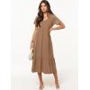 imageANRABESS Womens Summer Casual Short Sleeve T Shirts Maxi Dress Flowy V Neck Tiered Beach Vacation Sundress 2025 OutfitsLight Brown