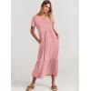 imageANRABESS Womens Summer Casual Short Sleeve T Shirts Maxi Dress Flowy V Neck Tiered Beach Vacation Sundress 2025 OutfitsLight Pink