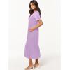 imageANRABESS Womens Summer Casual Short Sleeve T Shirts Maxi Dress Flowy V Neck Tiered Beach Vacation Sundress 2025 OutfitsLight Purple