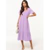 imageANRABESS Womens Summer Casual Short Sleeve T Shirts Maxi Dress Flowy V Neck Tiered Beach Vacation Sundress 2025 OutfitsLight Purple