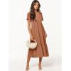 imageANRABESS Womens Summer Casual Short Sleeve T Shirts Maxi Dress Flowy V Neck Tiered Beach Vacation Sundress 2025 OutfitsLight Rust