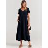 imageANRABESS Womens Summer Casual Short Sleeve T Shirts Maxi Dress Flowy V Neck Tiered Beach Vacation Sundress 2025 OutfitsNavy Blue
