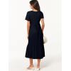 imageANRABESS Womens Summer Casual Short Sleeve T Shirts Maxi Dress Flowy V Neck Tiered Beach Vacation Sundress 2025 OutfitsNavy Blue