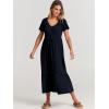 imageANRABESS Womens Summer Casual Short Sleeve T Shirts Maxi Dress Flowy V Neck Tiered Beach Vacation Sundress 2025 OutfitsNavy Blue