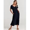 imageANRABESS Womens Summer Casual Short Sleeve T Shirts Maxi Dress Flowy V Neck Tiered Beach Vacation Sundress 2025 OutfitsNavy Blue
