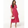 imageANRABESS Womens Summer Casual Short Sleeve T Shirts Maxi Dress Flowy V Neck Tiered Beach Vacation Sundress 2025 OutfitsPeach