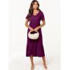 imageANRABESS Womens Summer Casual Short Sleeve T Shirts Maxi Dress Flowy V Neck Tiered Beach Vacation Sundress 2025 OutfitsPurple
