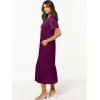 imageANRABESS Womens Summer Casual Short Sleeve T Shirts Maxi Dress Flowy V Neck Tiered Beach Vacation Sundress 2025 OutfitsPurple