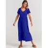 imageANRABESS Womens Summer Casual Short Sleeve T Shirts Maxi Dress Flowy V Neck Tiered Beach Vacation Sundress 2025 OutfitsRoyal Blue