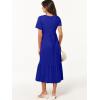 imageANRABESS Womens Summer Casual Short Sleeve T Shirts Maxi Dress Flowy V Neck Tiered Beach Vacation Sundress 2025 OutfitsRoyal Blue
