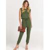 imageANRABESS Womens Summer Crewneck Sleeveless Casual Dressy Loose Stretchy Jumpsuits Rompers 2025 Trendy OutfitsArmy Green