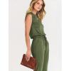 imageANRABESS Womens Summer Crewneck Sleeveless Casual Dressy Loose Stretchy Jumpsuits Rompers 2025 Trendy OutfitsArmy Green