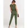 imageANRABESS Womens Summer Crewneck Sleeveless Casual Dressy Loose Stretchy Jumpsuits Rompers 2025 Trendy OutfitsArmy Green
