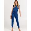 imageANRABESS Womens Summer Crewneck Sleeveless Casual Dressy Loose Stretchy Jumpsuits Rompers 2025 Trendy OutfitsBlue