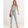 imageANRABESS Womens Summer Crewneck Sleeveless Casual Dressy Loose Stretchy Jumpsuits Rompers 2025 Trendy OutfitsGray