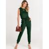 imageANRABESS Womens Summer Crewneck Sleeveless Casual Dressy Loose Stretchy Jumpsuits Rompers 2025 Trendy OutfitsGreen